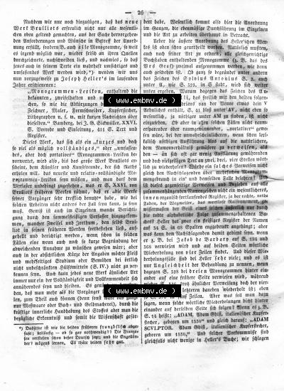 Morgenblatt 1832, Dienstag 24 Januar, Nr. 7, Seite 26, Kunst-Blatt, Monogrammen - Kunde. Sammlung