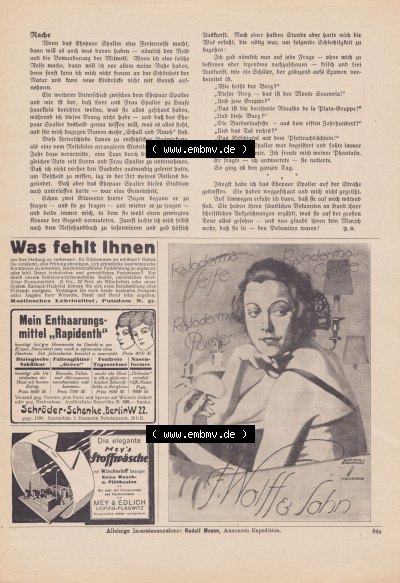 Meggendorfer-Blätter 1923, Nr. 1690, vom 17. Mai 1923, Seite 84a, Rache, Werbung Was fehlt ihnen Sammlung