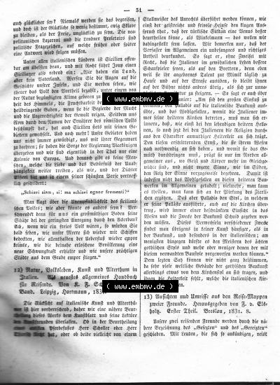 Morgenblatt 1832, Freitag 20 Januar, Nr. 8, Seite 31, Literatur-Blatt mit Länder und Völkerkunde. Sammlung