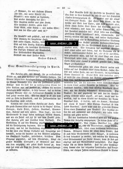 Morgenblatt 1832, 4 Januar, Nr. 3, Seite 10, Eine Gemäldeversteigerung in Paris. Sammlung