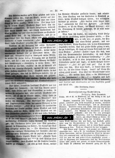 Morgenblatt 1832, Dienstag, 10 Januar, Nr. 8, Seite 31, Korrespondenz Nachrichten. Sammlung