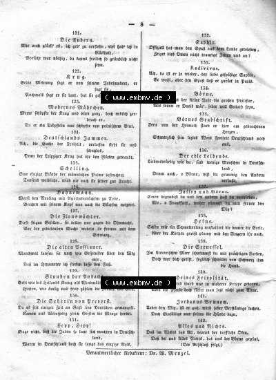 Morgenblatt 1832, 4 Januar, Nr. 2, Seite 8, Literatur-Blatt Sammlung