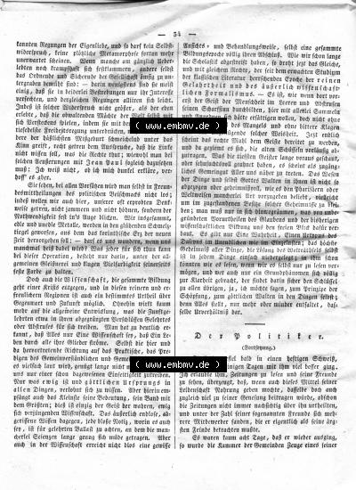 Morgenblatt 1832, Mittwoch, 11 Januar, Nr. 9, Seite 34, Psychologische Briefe von Fichte. Sammlung