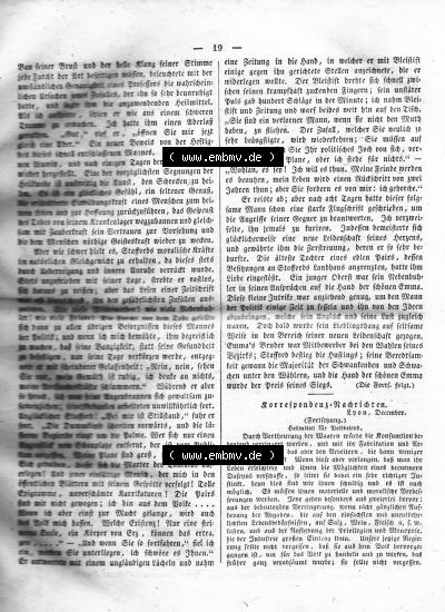 Morgenblatt 1832, 6 Januar, Nr. 5, Seite 19, Artikel „Der Politiker“. Sammlung