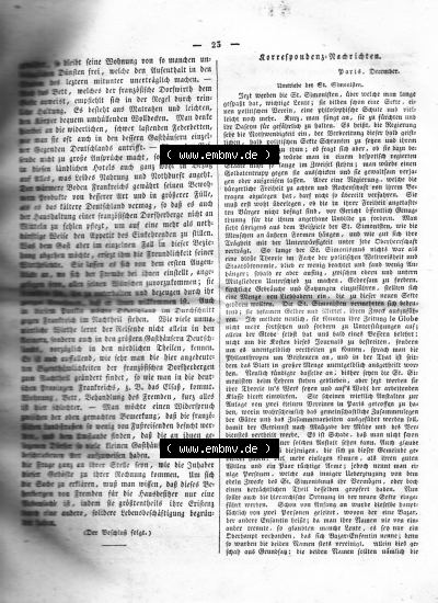 Morgenblatt 1832, 7 Januar, Nr. 6, Seite 23, Fortsetzung Korrespondenz Nachrichten. Sammlung