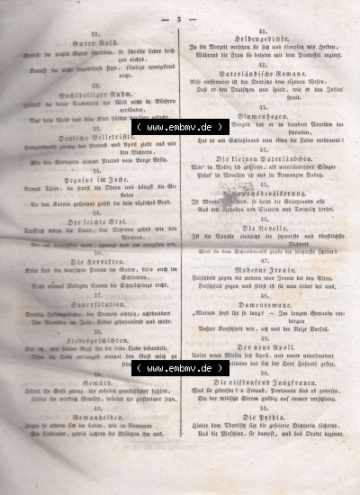 Morgenblatt 1832, 2 Januar, Nr 1, Seite 3, Literatur-Blatt. Sammlung
