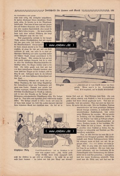 Meggendorfer-Blätter 1919, Nr. 1442, vom 15. August 1919 Seite 101, Nörgler und Erhöhter Reiz Sammlung