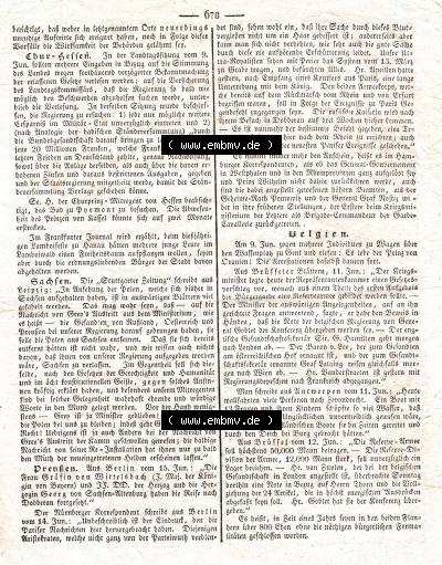 1832, 171, Dienstag 19. Juni, Augsburger Abendzeitung Seite 678. Sammlung