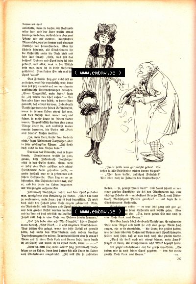 Meggendorfer-Blätter 1920, Nr. 1552, Seite 207, Dame und alter Bettler Sammlung