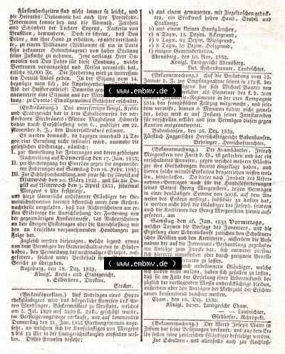 1833, 1. Januar 1833 Nro. 1. Beilage zu Augsburger Postzeitung Sammlung