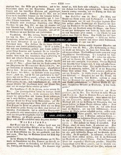 1832, 338, Montag 3. Dezember, Augsburger Abendzeitung Seite 1350. Sammlung
