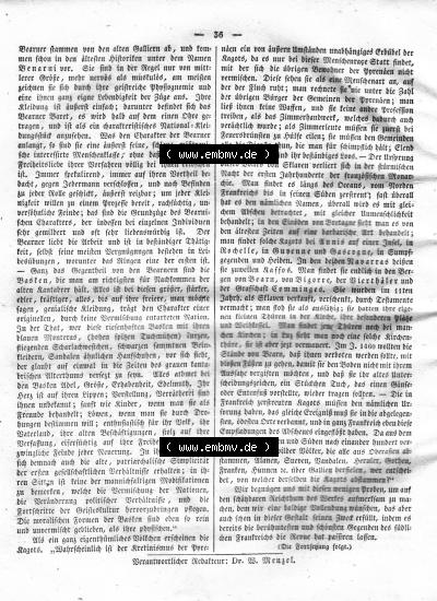 Morgenblatt 1832, Montag 23 Januar, Nr. 9, Seite 36, Literatur-Blatt mit Länder und Völkerkunde. Sammlung