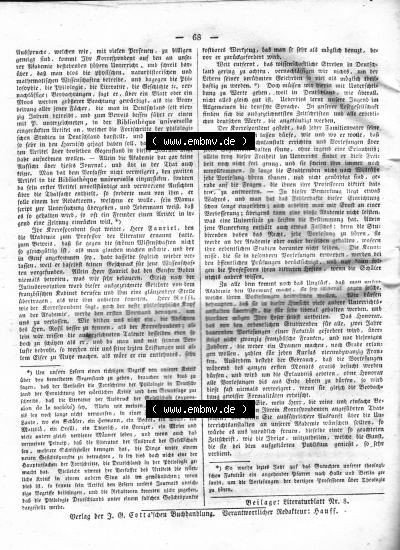 Morgenblatt 1832, Freitag, 20 Januar, Nr. 17, Seite 68, Ein Refrute Friedrich Wilhelms I.. Sammlung