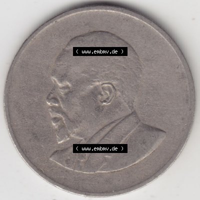 Münzen Afrika Kenia Umlaufmünzen 1966-1968, 1 One Shilling, Schilling 1966. Rückseite einer Münze aus Kenia, Kenia befindet sich auf dem Kontinent Afrika.... Sammlung