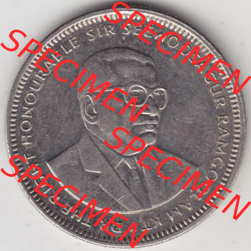 Münzen Afrika Mauritius Umlaufmünzen 1987-2010, 1 Rupie, One-Rupee 2004. Rückseite einer Münze aus Mauritius, Mauritius befindet sich auf dem Kontinent Afrika.... Sammlung