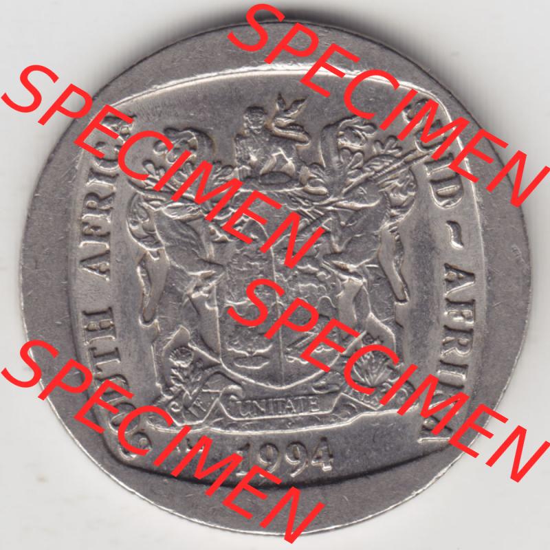 Münzen Afrika Südafrika Umlaufmünzen 1994-1995, 5 Rand 1994 (2) Sammlung