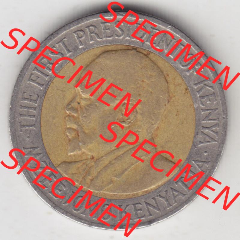 Münzen Afrika Kenia Umlaufmünzen 2005-2009, 5 Schilling - Shillings 2005. Rückseite einer Münze aus Kenia, Kenia befindet sich auf dem Kontinent Afrika. Hier... Sammlung