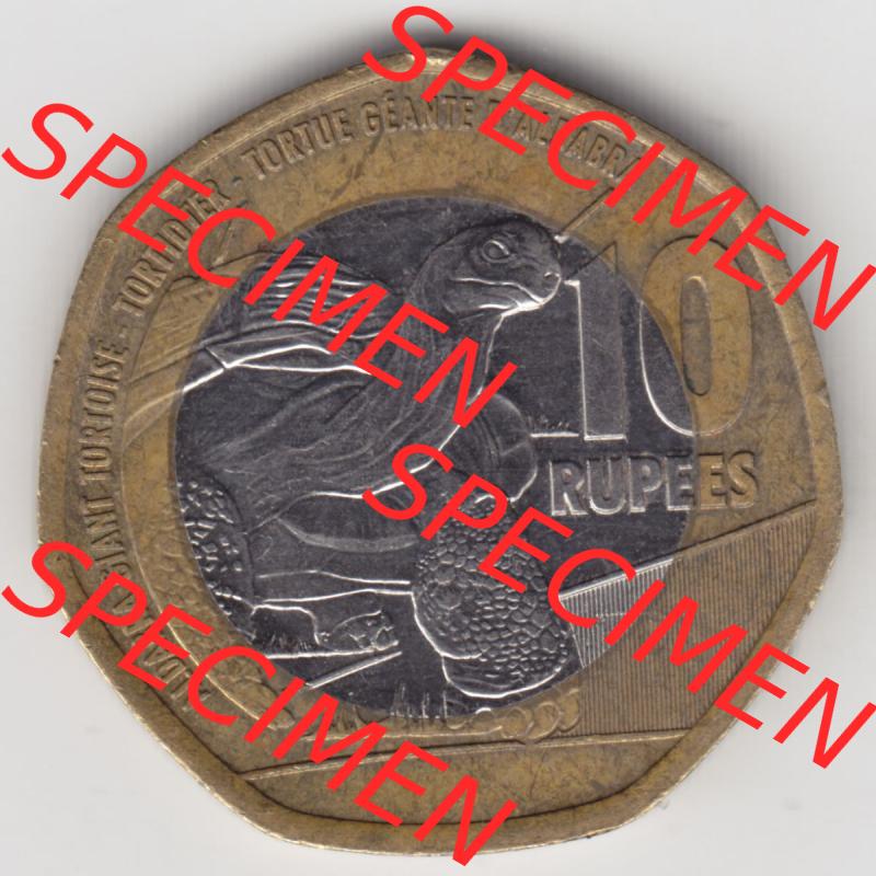 Münzen Afrika Seychellen Umlaufmünzen 2016-2018, 10 Rupien - Rupees 2016. Vorderseite einer Münze aus der Republik der Seychellen - Republic of Seychelles, die Seychellen... Sammlung