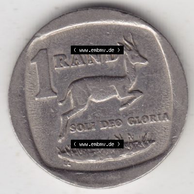 Münzen Afrika Südafrika Umlaufmünzen 1991-1995, 1 Rand 1995 (1) Sammlung