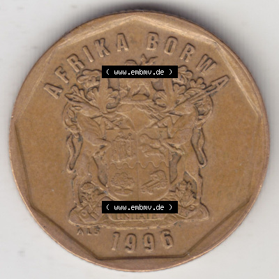 Münzen Afrika Südafrika Umlaufmünzen 1996-2000, 50 Cent 1996 (2) Sammlung