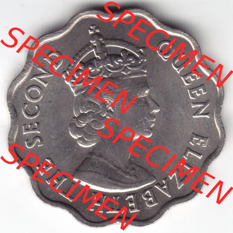 Münzen Afrika Mauritius Umlaufmünzen 1954-1978, 10 Cent 1978. Rückseite einer Münze aus Mauritius, Mauritius befindet sich auf dem Kontinent Afrika. Hier befindet... Sammlung