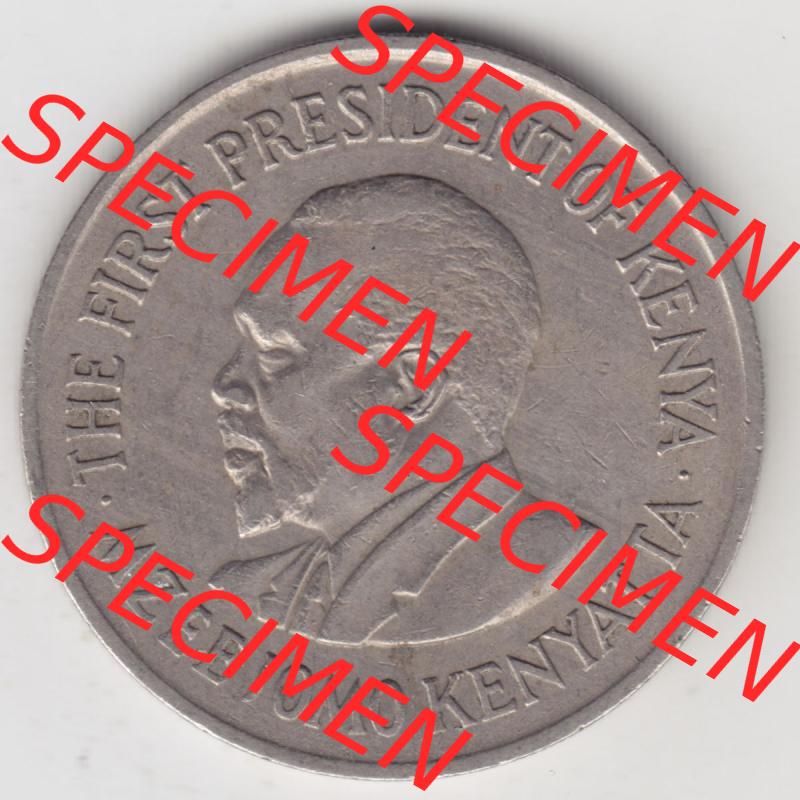Münzen Afrika Kenia Umlaufmünzen 1969-1978, 1 Shilling 1969. Rückseite einer Münze aus Kenia, Kenia befindet sich auf dem Kontinent Afrika. Hier befindet sich... Sammlung
