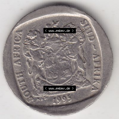 Münzen Afrika Südafrika Umlaufmünzen 1991-1995, 1 Rand 1995 (2) Sammlung