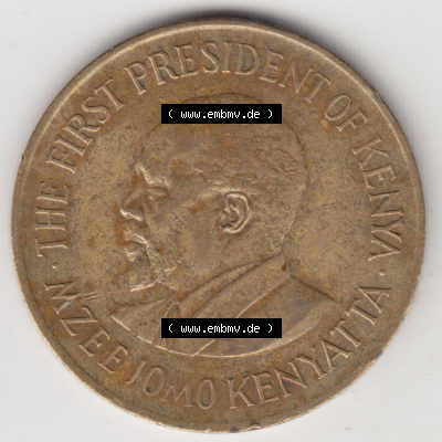 Münzen Afrika Kenia Umlaufmünzen 1969-1978, 10 Cent 1978. Rückseite einer Münze aus Kenia, Kenia befindet sich auf dem Kontinent... Sammlung
