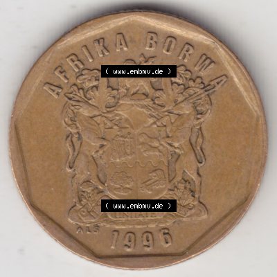 Münzen Afrika Südafrika Umlaufmünzen 1996-2000, 50 Cent 1996 (2) Sammlung