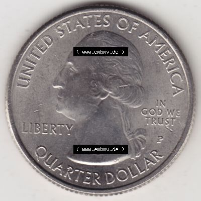 Amerika USA 2016-2016, 0,25 Dollar Quarter Dollar Cumberland Gap, Kentucky (2) Sammlung