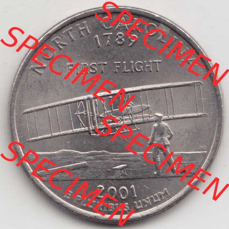 Amerika USA 2001-2001, 0,25 Dollar Quarter Dollar North Carolina 1789 (1) Sammlung