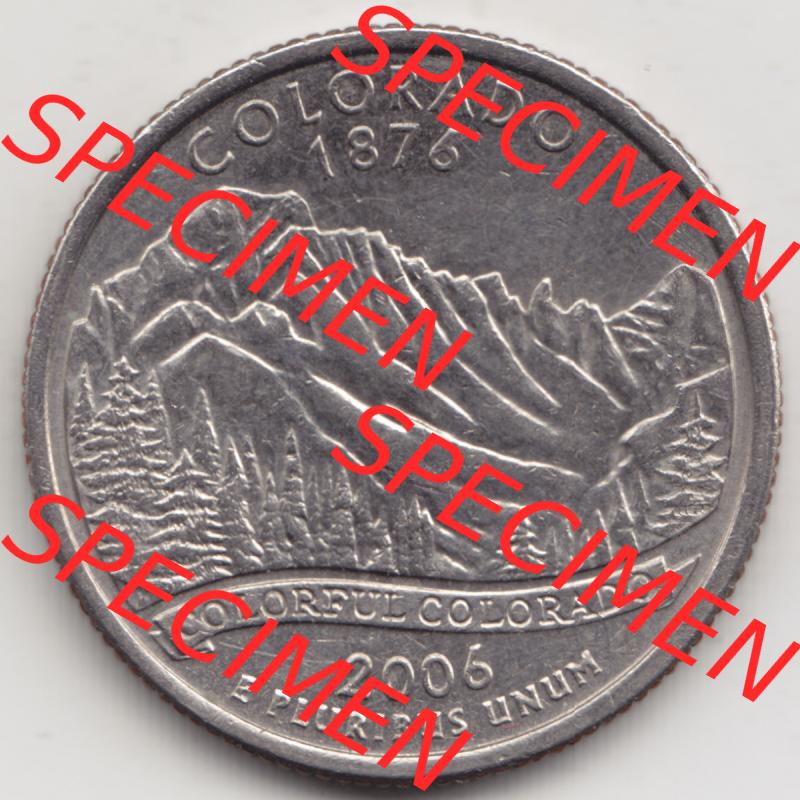 Amerika USA 2006-2006, 0,25 Dollar Quarter Dollar Colorado 1876 (1) Sammlung