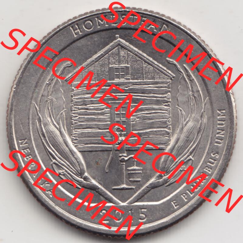 Amerika USA 2015-2015, 0,25 Dollar Quarter Dollar Homestead, Nebraska (1) Sammlung
