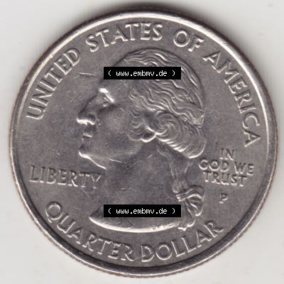 Amerika USA 2006-2006, 0,25 Dollar Quarter Dollar North Dakota 1889 (2) Sammlung
