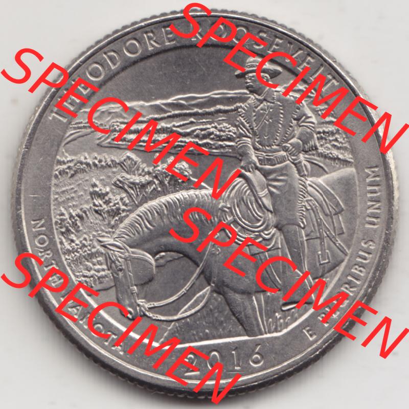 Amerika USA 2016-2016, 0,25 Dollar Quarter Dollar Theodore Rosevelt, North Dakota (1) Sammlung