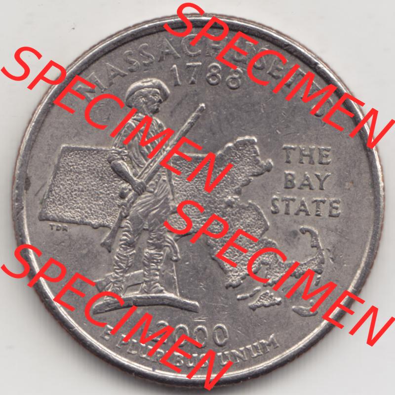 Amerika USA 2000-2000, 0,25 Dollar Quarter Dollar Massachusetts 1788 (1) Sammlung