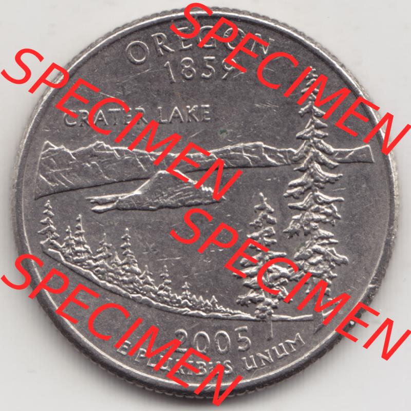 Amerika USA 2005-2005, 0,25 Dollar Quarter Dollar Oregon 1859 (1) Sammlung