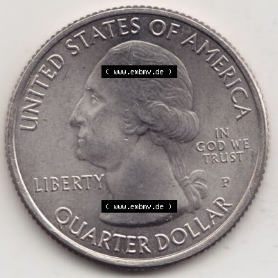 Amerika USA 2015-2015, 0,25 Dollar Quarter Dollar Blue Ridge Parkway, North Carolina (2) Sammlung