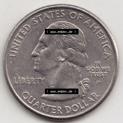 Amerika USA 2001-2001, 0,25 Dollar Quarter Dollar New York 1788 (2) Sammlung