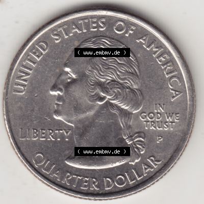 Amerika USA 2002-2002, 0,25 Dollar Quarter Dollar Mississippi (2) Sammlung