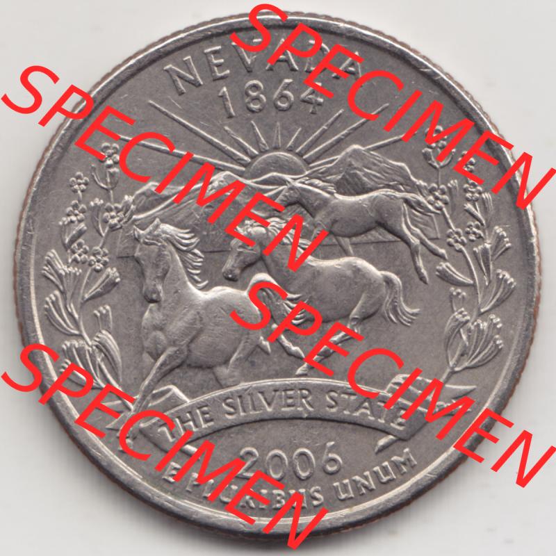 Amerika USA 2006-2006, 0,25 Dollar Quarter Dollar Nevada 1864 (1) Sammlung