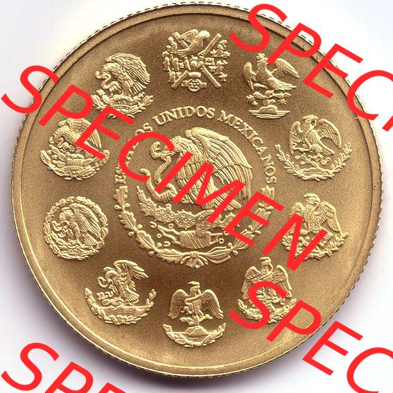 Münzen Mexiko / Mexico 1982-heute, 1 Onza - Unze Libertad Goldmünze 2005. Hier befindet sich die Rückseite einer Goldmünze aus Mexiko / Mexico als Digitales Bild... Sammlung
