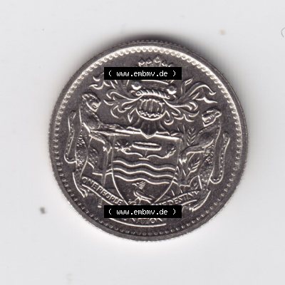 Münzen Guyana 1991, 10 Ten Cents. Hier befindet sich die Rückseite einer Umlaufmünze aus Guyana als Digitales Bild im online Katalog zum katalogisieren und kategorisieren der... Sammlung