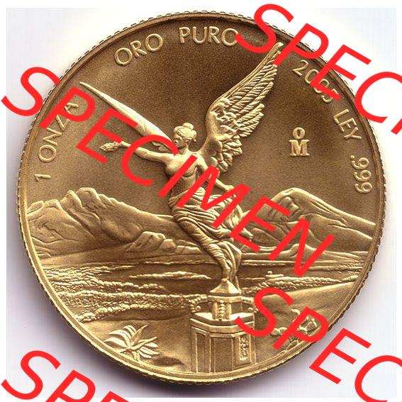 Münzen Mexiko / Mexico 1982-heute, 1 Onza - Unze Libertad Goldmünze 2005. Hier befindet sich die Vorderseite einer Goldmünze aus Mexiko / Mexico als Digitales Bild im... Sammlung