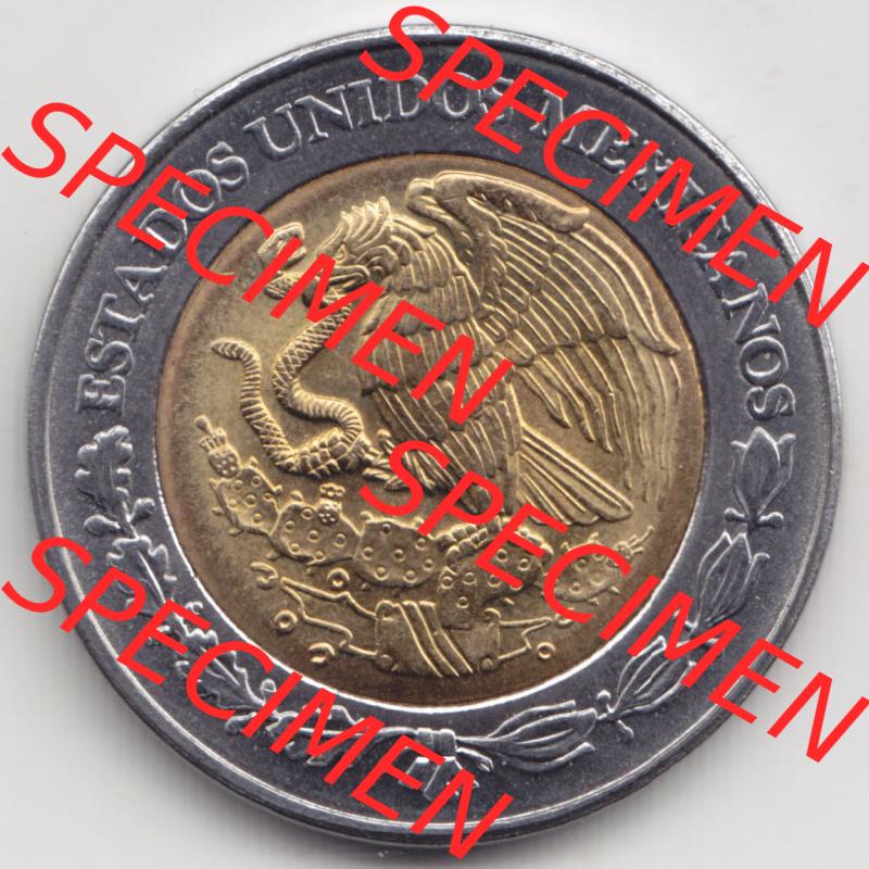 Münzen Mexiko / Mexico 1996-heute, 2 Pesos 1999. Hier befindet sich die Rückseite einer Umlaufmünze aus Mexiko / Mexico als Digitales Bild im online Katalog zum katalogisieren... Sammlung