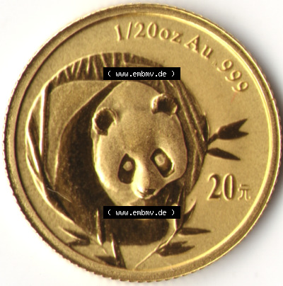 Münze China Goldmünze 2003-2003, Panda (1) Sammlung