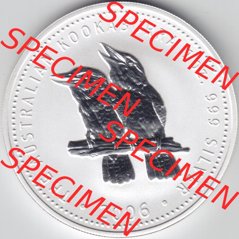 Münze Australien Kookaburra 1 Dollar 1-OZ Silver / 1 Unze Silber 2006 (1) Sammlung