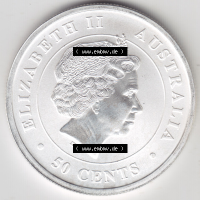 Münze Australien 50 Cent 1/2-OZ Silver, 1/2 Unze Silber 2016, Weisse Hai (2) Sammlung