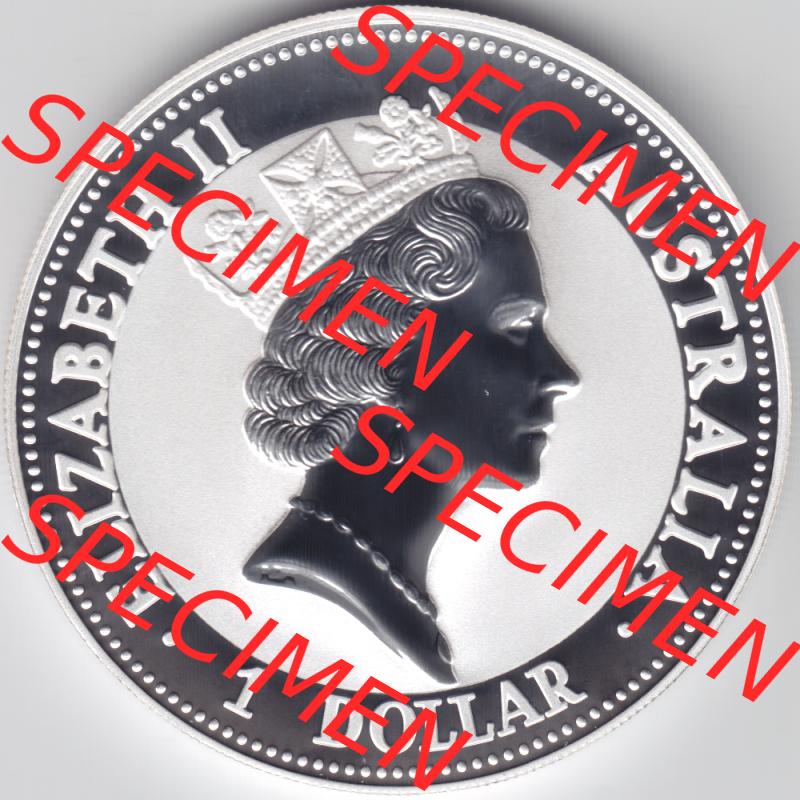 Münze Australien Kookaburra 1 Dollar 1-OZ 1992 (2) Sammlung