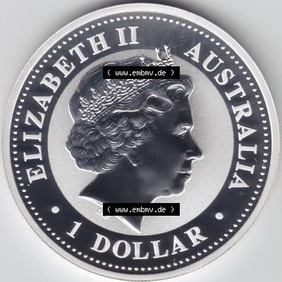 Münze Australien Kookaburra 1 Dollar 1-OZ Silver / 1 Unze Silber 2006 (2) Sammlung